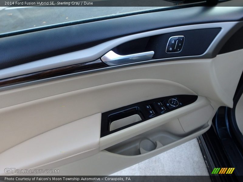 Sterling Gray / Dune 2014 Ford Fusion Hybrid SE