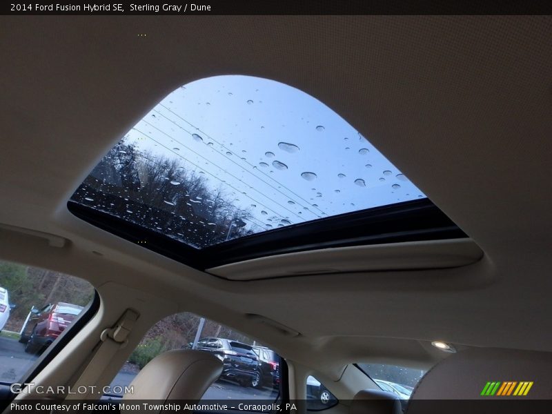 Sterling Gray / Dune 2014 Ford Fusion Hybrid SE