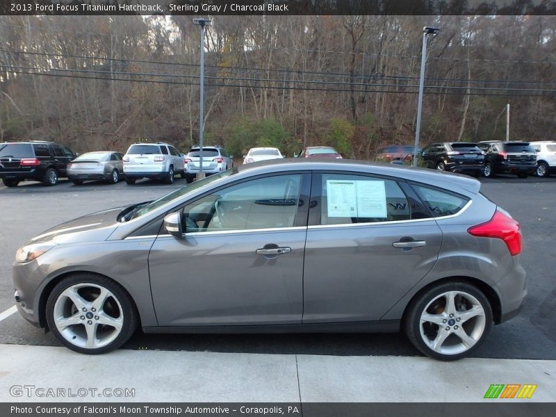 Sterling Gray / Charcoal Black 2013 Ford Focus Titanium Hatchback