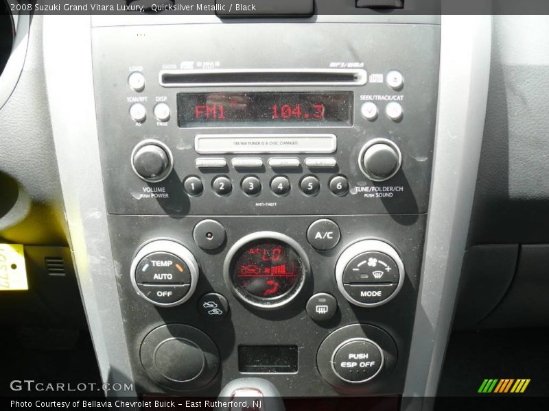 Quicksilver Metallic / Black 2008 Suzuki Grand Vitara Luxury