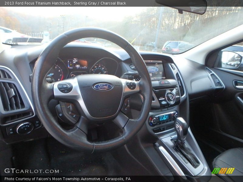 Sterling Gray / Charcoal Black 2013 Ford Focus Titanium Hatchback