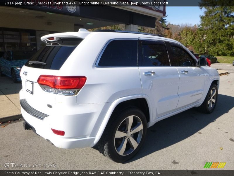 Bright White / Overland Nepal Jeep Brown Light Frost 2014 Jeep Grand Cherokee Overland 4x4