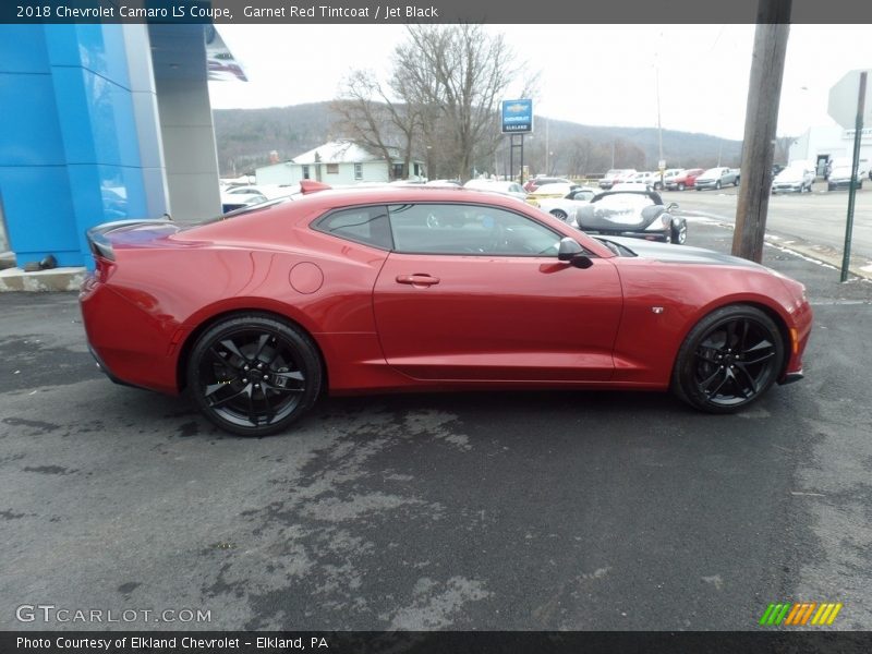 Garnet Red Tintcoat / Jet Black 2018 Chevrolet Camaro LS Coupe
