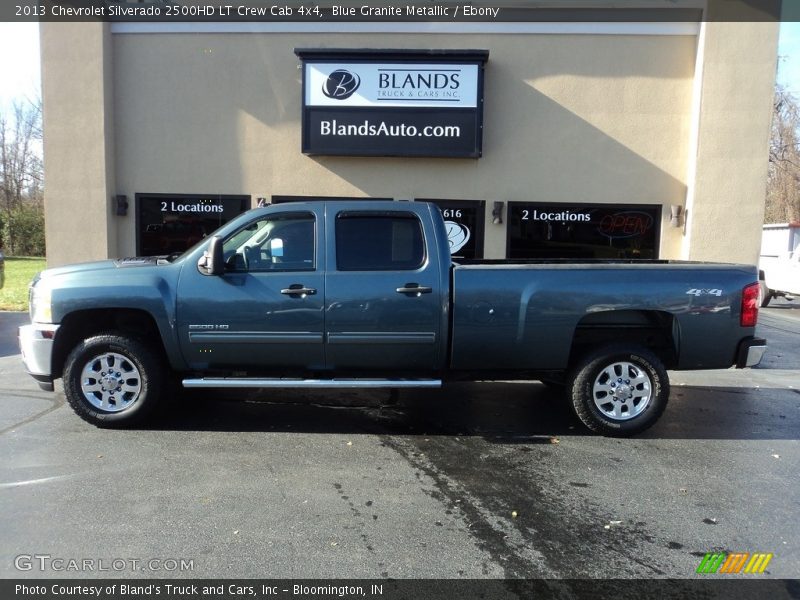 Blue Granite Metallic / Ebony 2013 Chevrolet Silverado 2500HD LT Crew Cab 4x4