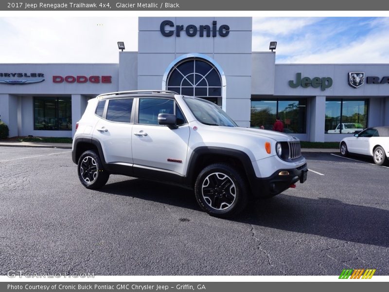 Glacier Metallic / Black 2017 Jeep Renegade Trailhawk 4x4