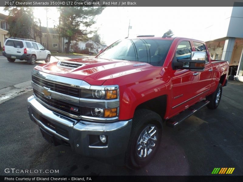 Red Hot / Jet Black 2017 Chevrolet Silverado 3500HD LTZ Crew Cab 4x4