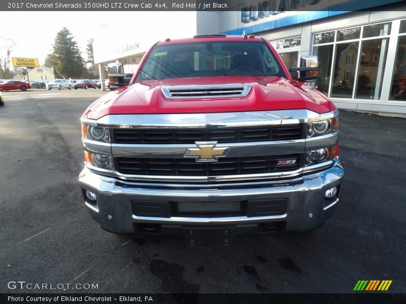 Red Hot / Jet Black 2017 Chevrolet Silverado 3500HD LTZ Crew Cab 4x4