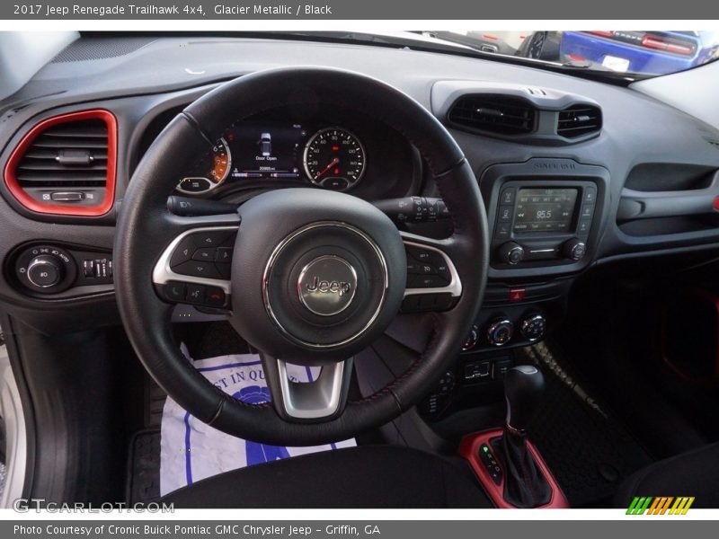 Glacier Metallic / Black 2017 Jeep Renegade Trailhawk 4x4
