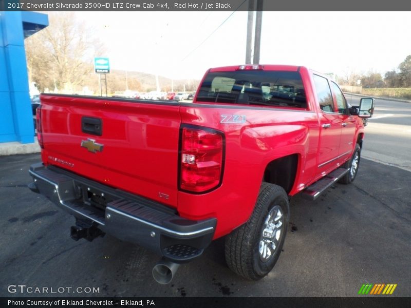 Red Hot / Jet Black 2017 Chevrolet Silverado 3500HD LTZ Crew Cab 4x4