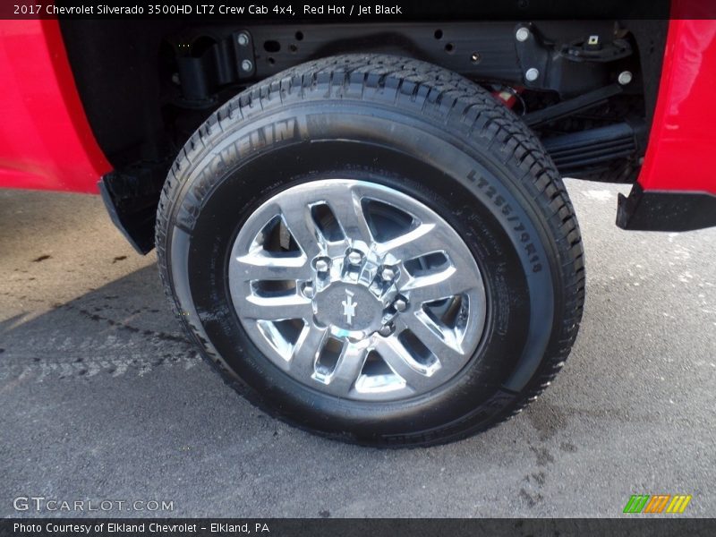 Red Hot / Jet Black 2017 Chevrolet Silverado 3500HD LTZ Crew Cab 4x4