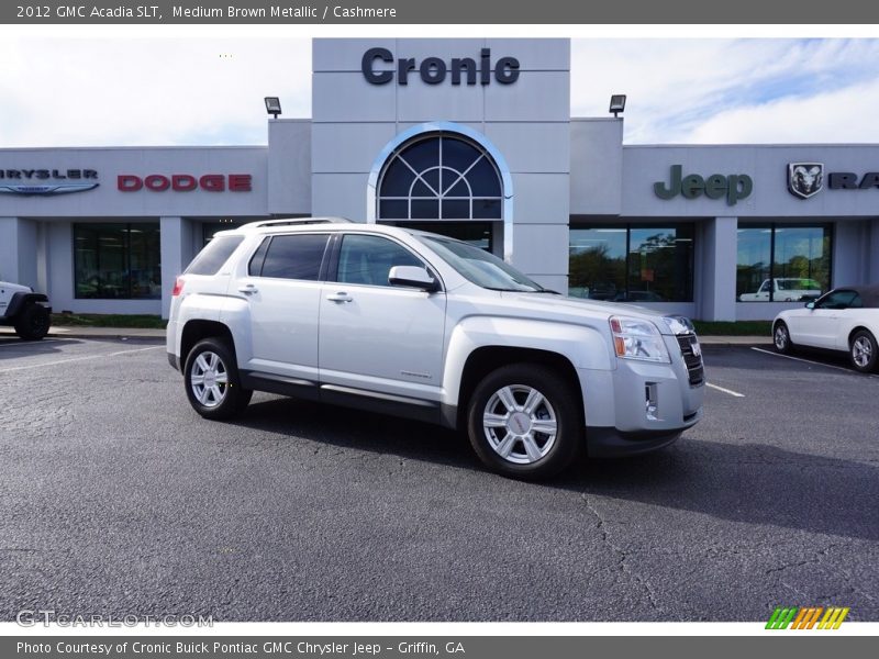Medium Brown Metallic / Cashmere 2012 GMC Acadia SLT