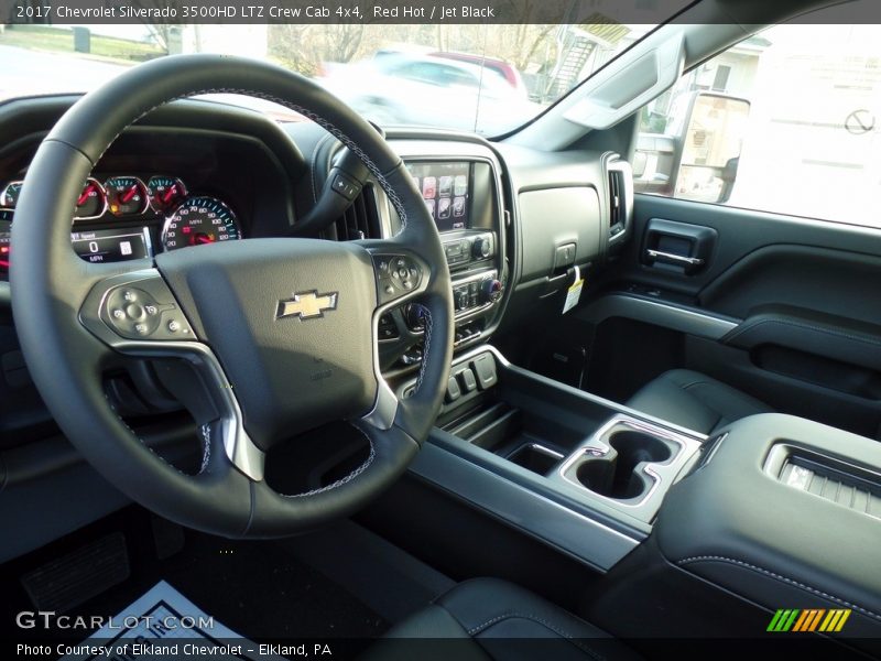Red Hot / Jet Black 2017 Chevrolet Silverado 3500HD LTZ Crew Cab 4x4