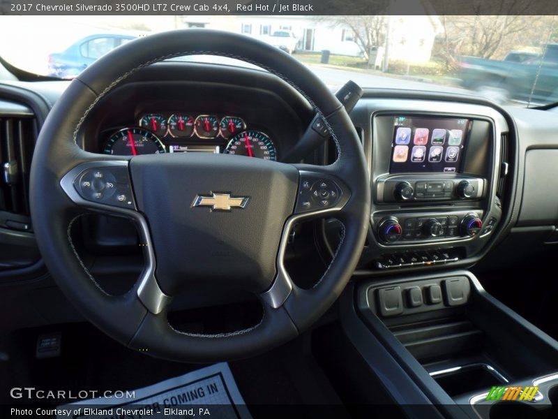 Red Hot / Jet Black 2017 Chevrolet Silverado 3500HD LTZ Crew Cab 4x4