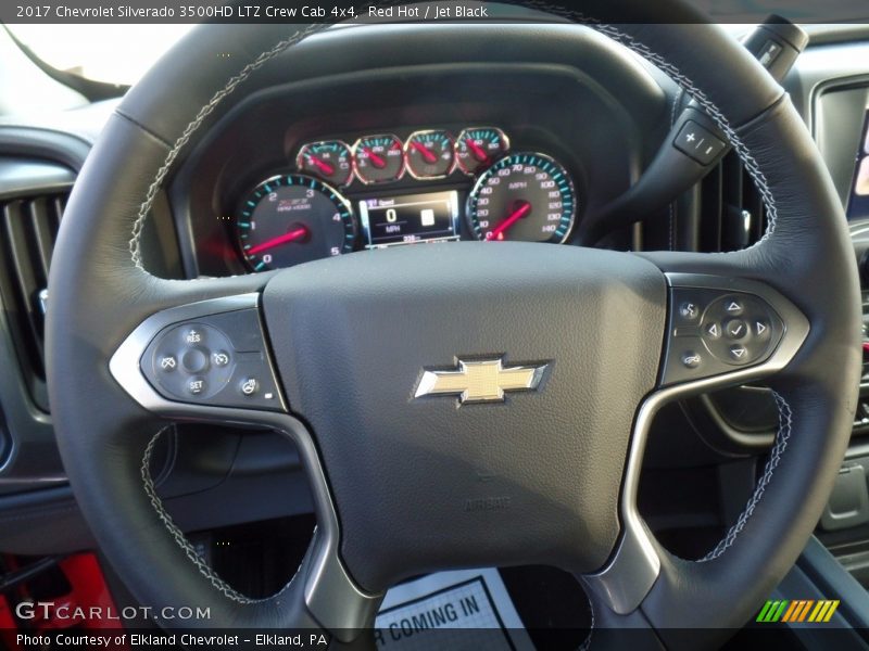 Red Hot / Jet Black 2017 Chevrolet Silverado 3500HD LTZ Crew Cab 4x4