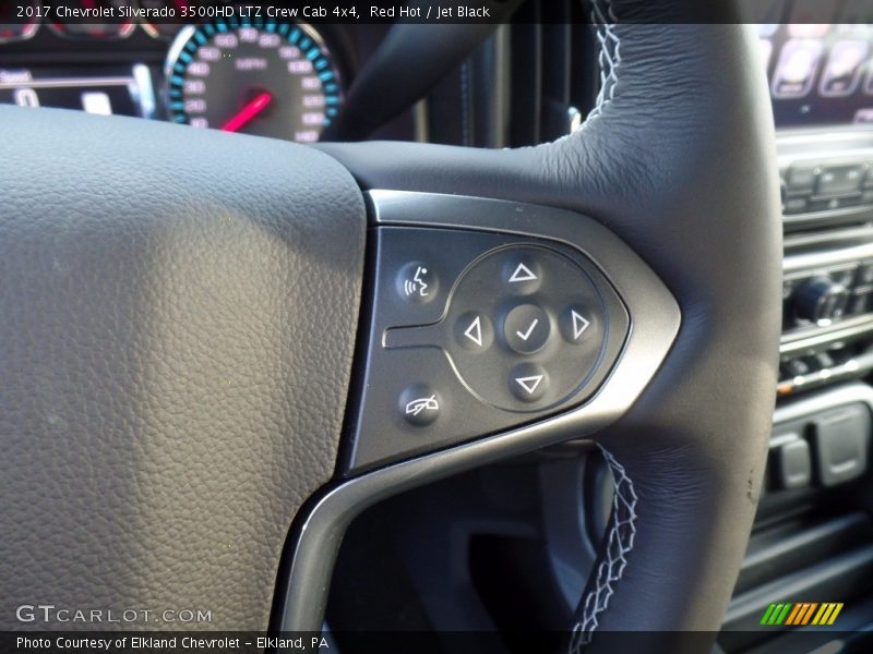 Red Hot / Jet Black 2017 Chevrolet Silverado 3500HD LTZ Crew Cab 4x4
