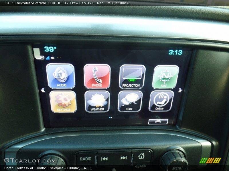 Red Hot / Jet Black 2017 Chevrolet Silverado 3500HD LTZ Crew Cab 4x4