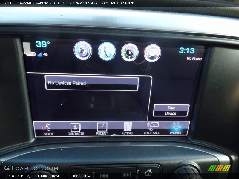 Controls of 2017 Silverado 3500HD LTZ Crew Cab 4x4