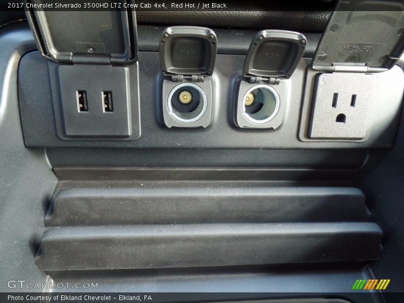 Red Hot / Jet Black 2017 Chevrolet Silverado 3500HD LTZ Crew Cab 4x4