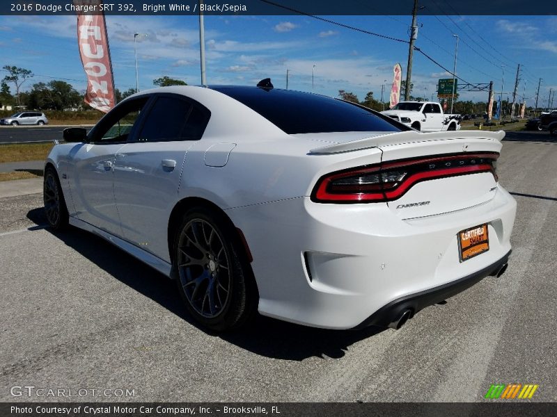 Bright White / Black/Sepia 2016 Dodge Charger SRT 392