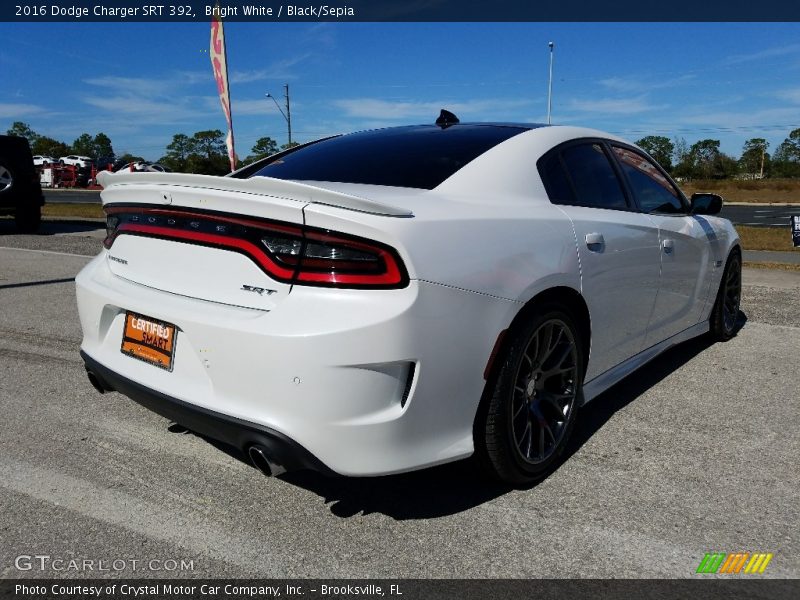 Bright White / Black/Sepia 2016 Dodge Charger SRT 392