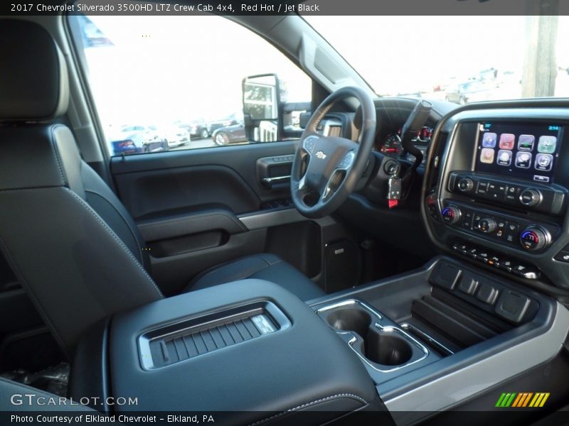 Red Hot / Jet Black 2017 Chevrolet Silverado 3500HD LTZ Crew Cab 4x4
