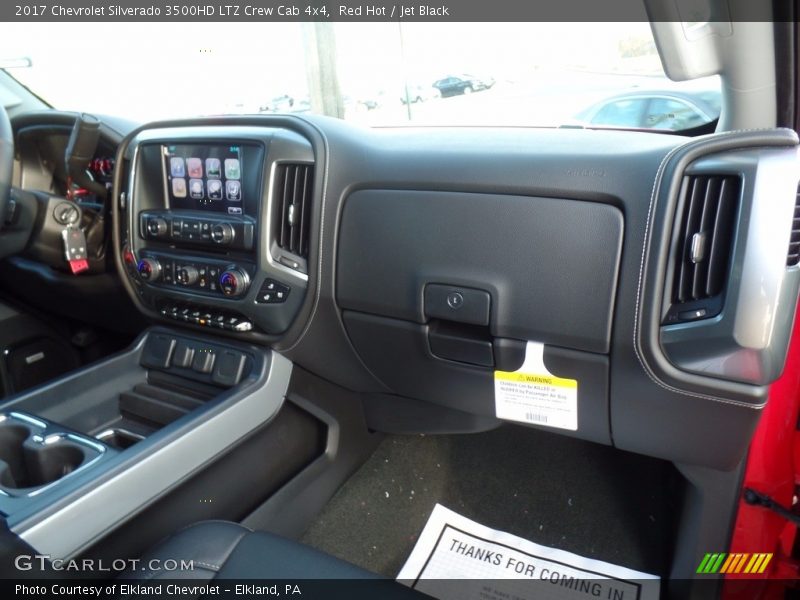 Red Hot / Jet Black 2017 Chevrolet Silverado 3500HD LTZ Crew Cab 4x4