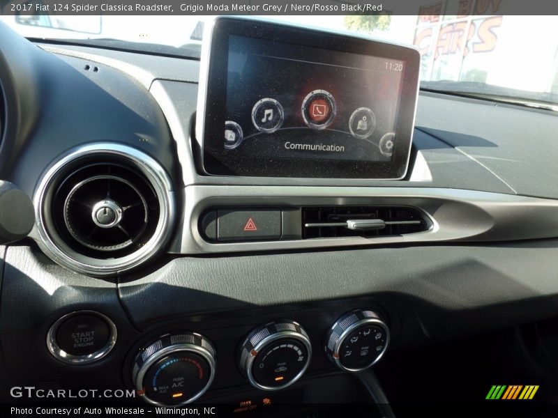 Grigio Moda Meteor Grey / Nero/Rosso Black/Red 2017 Fiat 124 Spider Classica Roadster