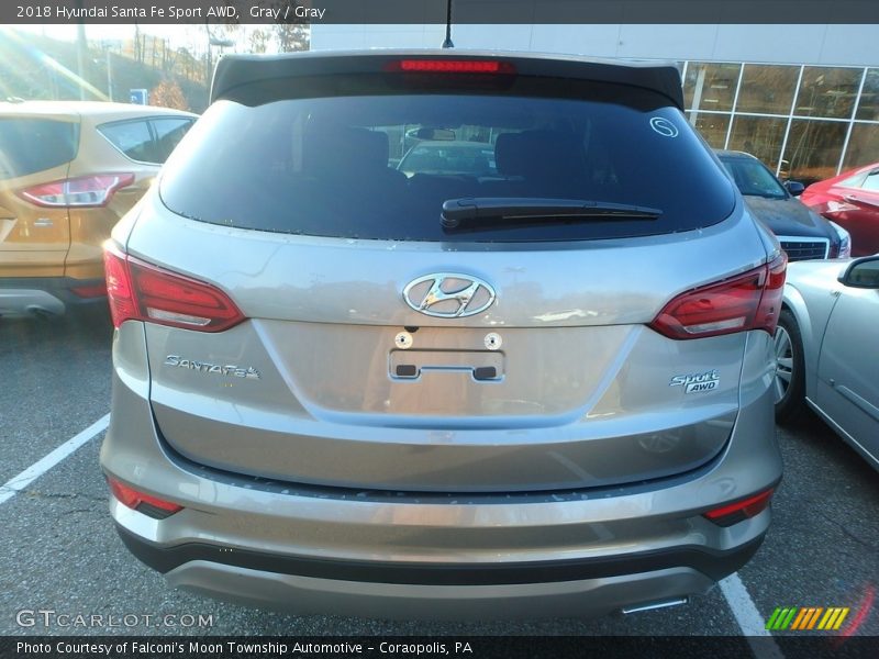 Gray / Gray 2018 Hyundai Santa Fe Sport AWD