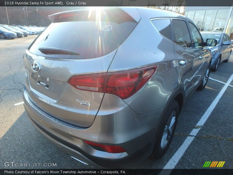 Gray / Gray 2018 Hyundai Santa Fe Sport AWD