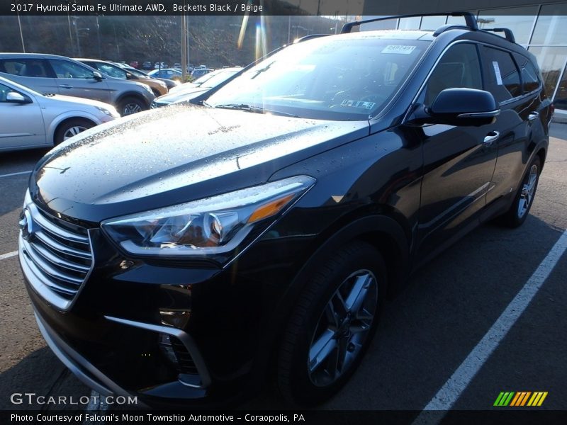 Becketts Black / Beige 2017 Hyundai Santa Fe Ultimate AWD