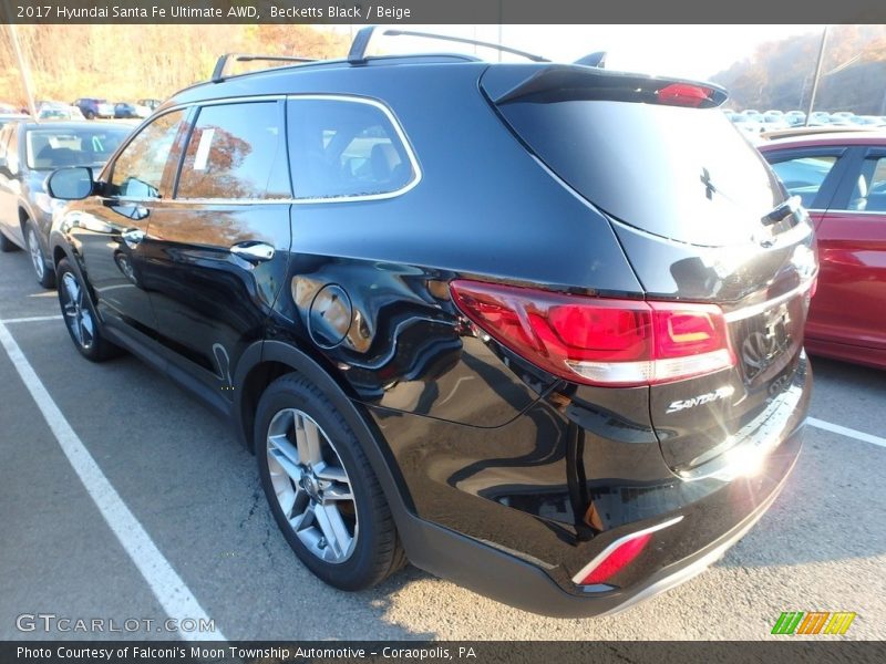 Becketts Black / Beige 2017 Hyundai Santa Fe Ultimate AWD