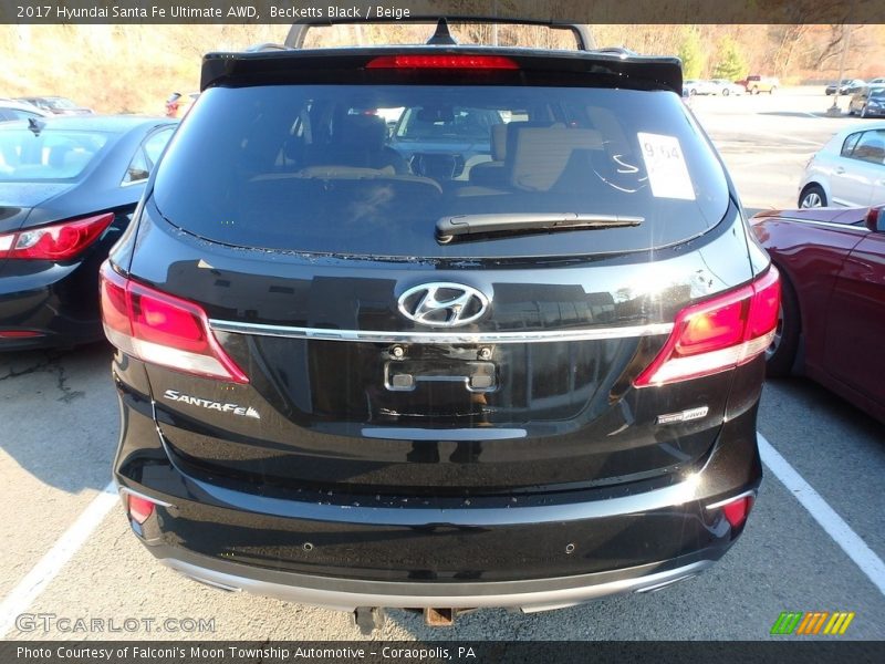 Becketts Black / Beige 2017 Hyundai Santa Fe Ultimate AWD