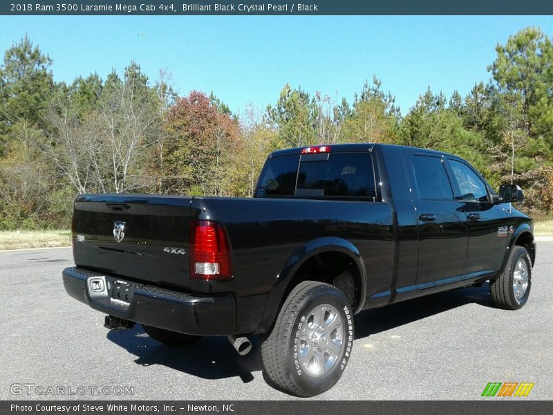 Brilliant Black Crystal Pearl / Black 2018 Ram 3500 Laramie Mega Cab 4x4