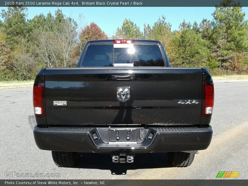 Brilliant Black Crystal Pearl / Black 2018 Ram 3500 Laramie Mega Cab 4x4