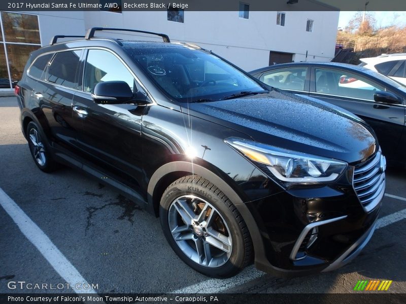 Becketts Black / Beige 2017 Hyundai Santa Fe Ultimate AWD