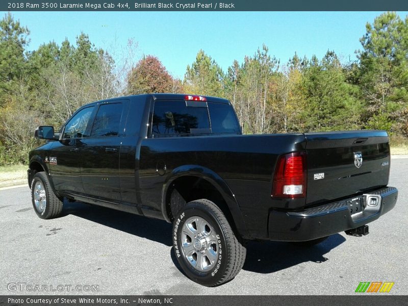 Brilliant Black Crystal Pearl / Black 2018 Ram 3500 Laramie Mega Cab 4x4