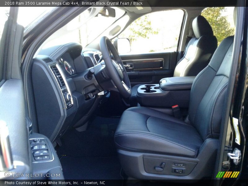 Brilliant Black Crystal Pearl / Black 2018 Ram 3500 Laramie Mega Cab 4x4