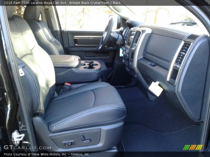 Brilliant Black Crystal Pearl / Black 2018 Ram 3500 Laramie Mega Cab 4x4