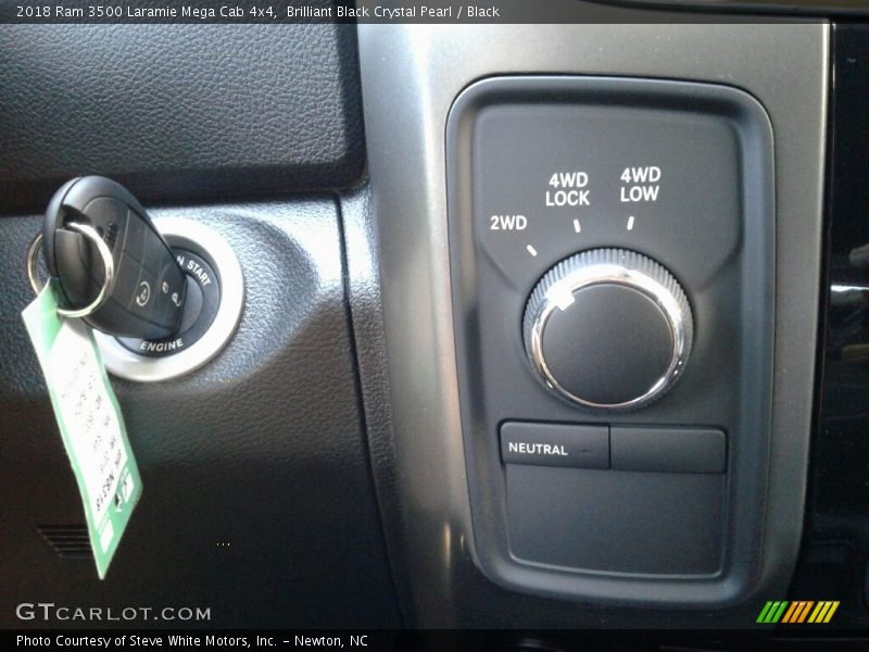 Brilliant Black Crystal Pearl / Black 2018 Ram 3500 Laramie Mega Cab 4x4