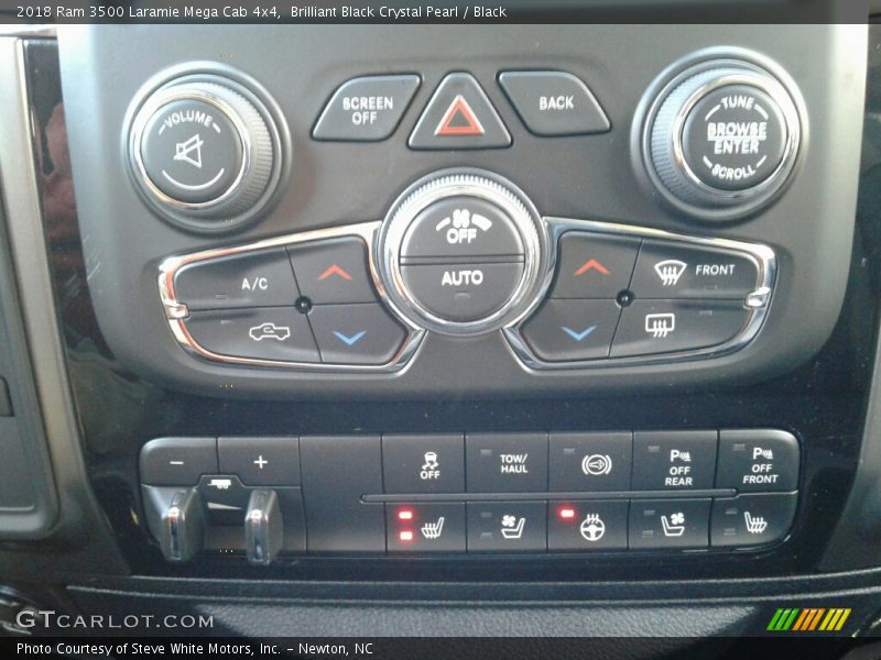 Brilliant Black Crystal Pearl / Black 2018 Ram 3500 Laramie Mega Cab 4x4