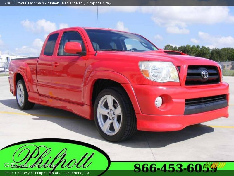 Radiant Red / Graphite Gray 2005 Toyota Tacoma X-Runner
