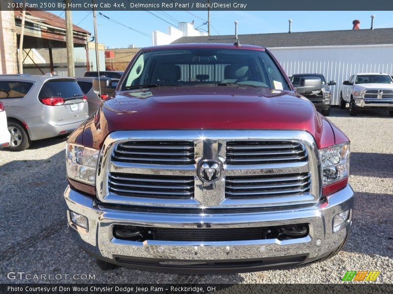 Delmonico Red Pearl / Black/Diesel Gray 2018 Ram 2500 Big Horn Crew Cab 4x4