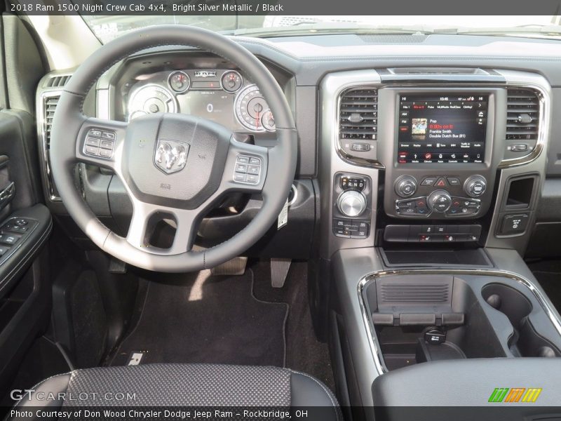 Bright Silver Metallic / Black 2018 Ram 1500 Night Crew Cab 4x4