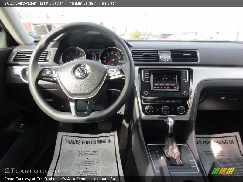 Titanium Beige / Titan Black 2016 Volkswagen Passat S Sedan