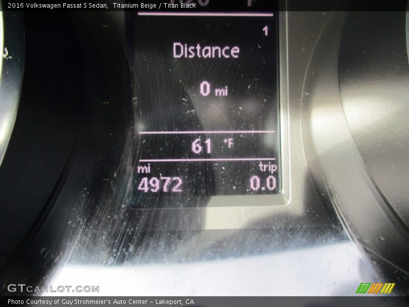 Titanium Beige / Titan Black 2016 Volkswagen Passat S Sedan