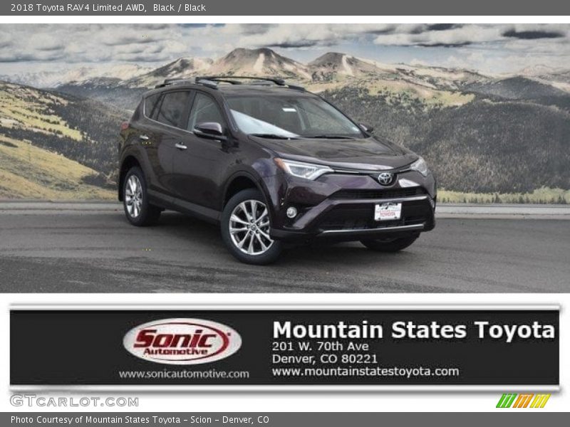 Black / Black 2018 Toyota RAV4 Limited AWD