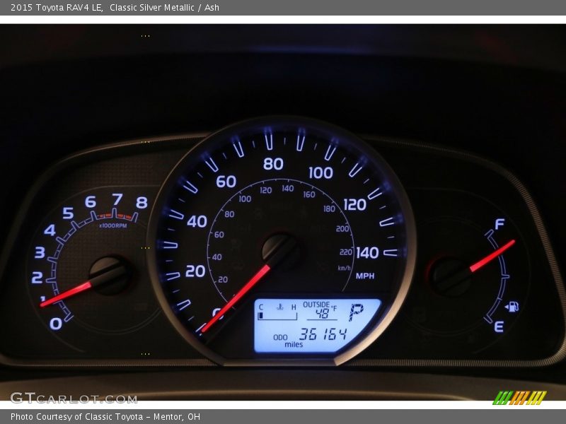 Classic Silver Metallic / Ash 2015 Toyota RAV4 LE