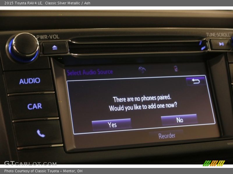 Classic Silver Metallic / Ash 2015 Toyota RAV4 LE