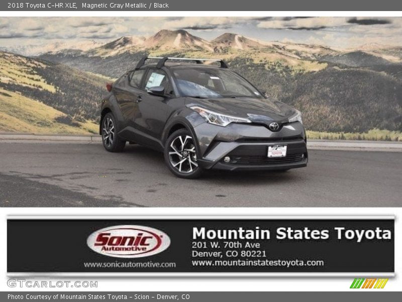 Magnetic Gray Metallic / Black 2018 Toyota C-HR XLE