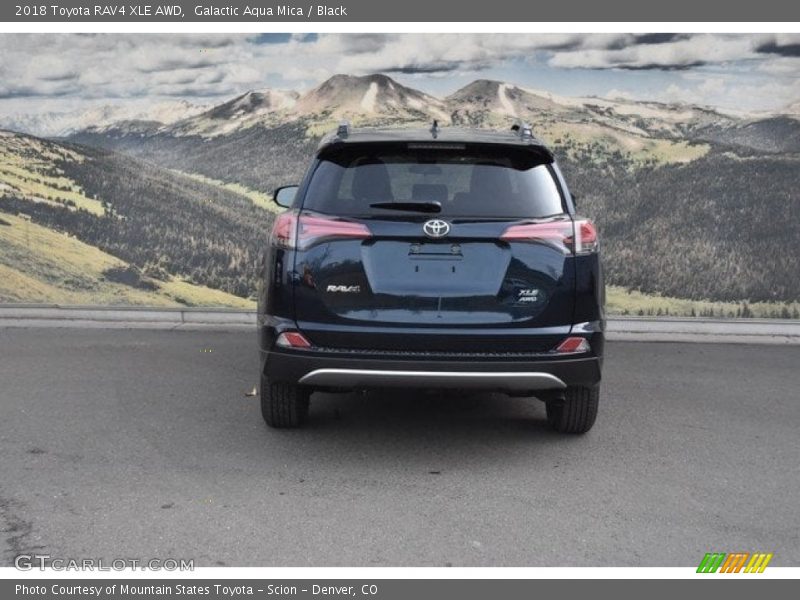Galactic Aqua Mica / Black 2018 Toyota RAV4 XLE AWD